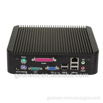 Fanless embedded industrial mini computer with 1RS232 and 6USB
